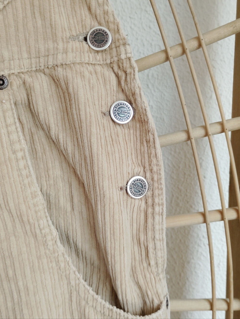 Vintage Arizona Corduroy Cotton Overalls / Size Medium - Picture 4 of 12